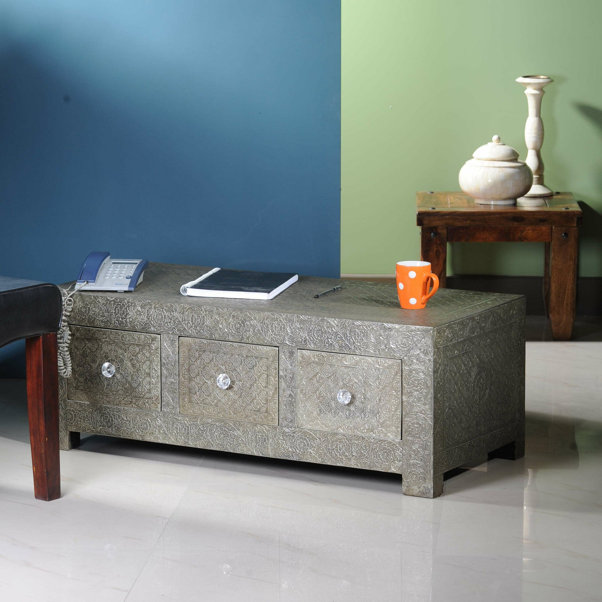 Shop Online German Silver Coffee Table Luxury for your Living BIIF