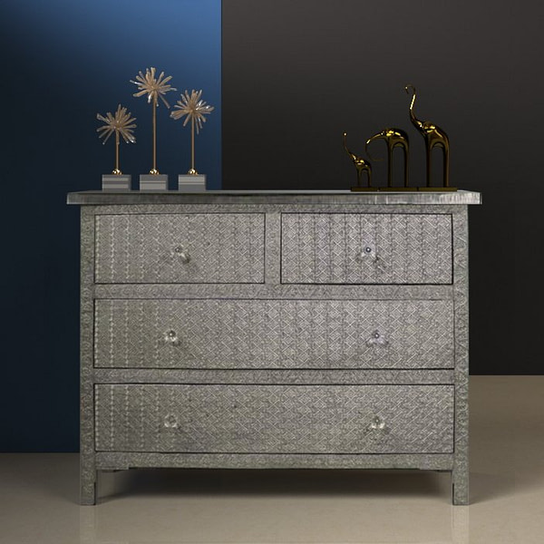 Antique Silver Chest of Drawers for Decor