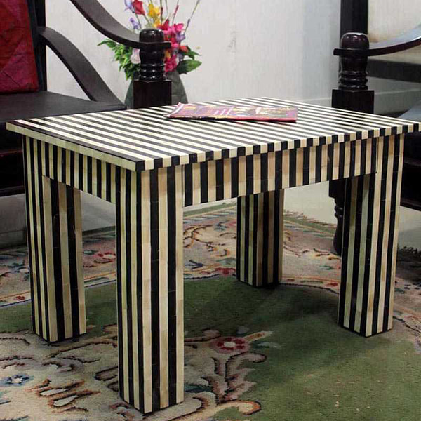 Stripe Inlay Coffee Table