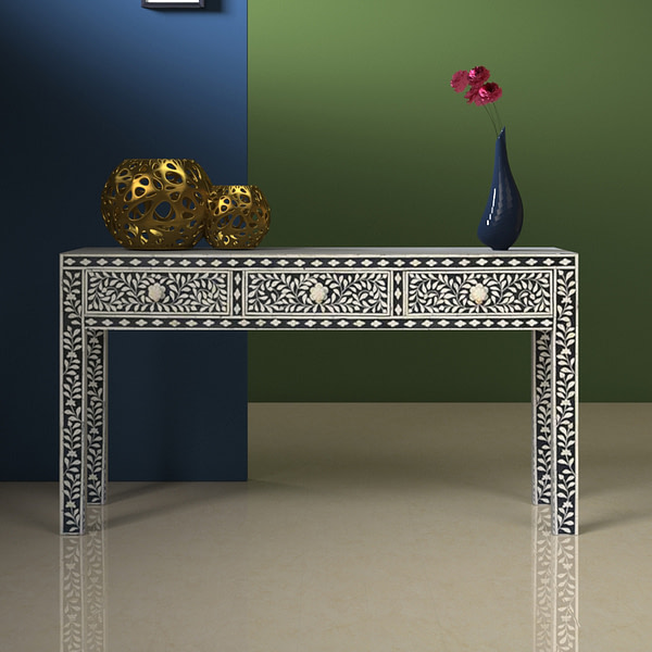 Bone Inlay Entry Table
