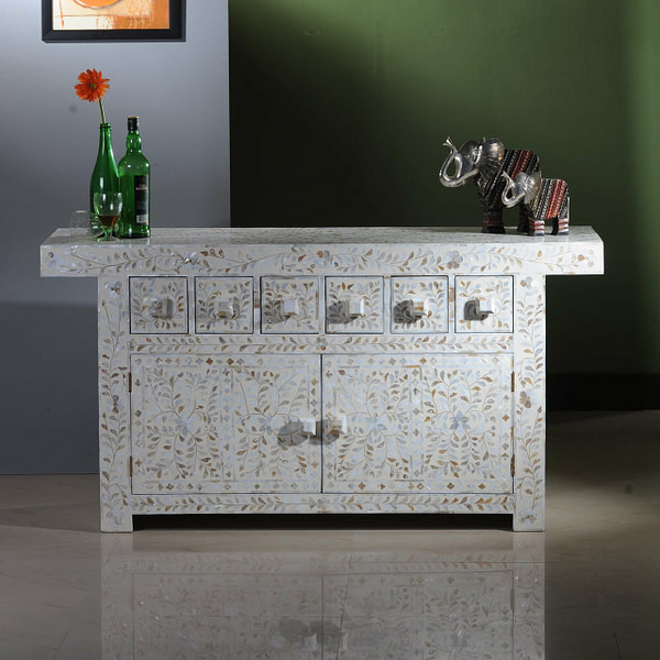 Mother of Pearl Sideboard - White